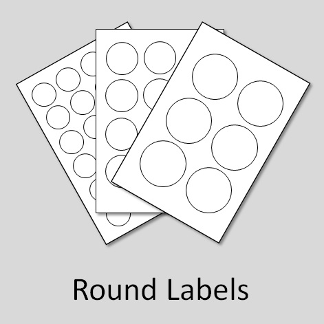 Removable A4 Sheets - 24 Round Peelable Printer Labels Stick &amp; Peel 45mm Circles | eBay