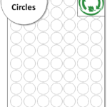 25mm A4 biodegradable Labels - Eco Friendly Labels - Compostable Labels - recycled Label Sheets
