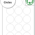 50mm A4 biodegradable Labels - Eco Friendly Labels - Compostable Labels - recycled Label Sheets