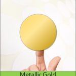 GDP - Metallic Gold Round Labels