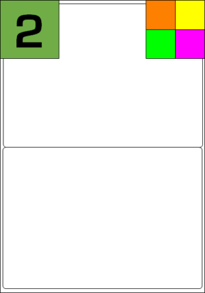 LL02 - Fluorescent Labels - Neon A4 Sheet Labels