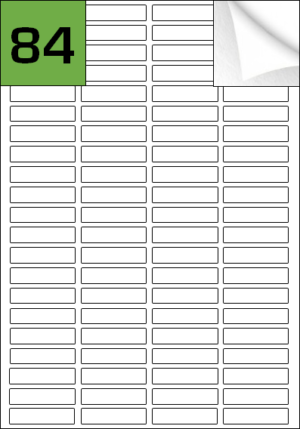 LL84 A4 Removable Labels - Matt White Peelable Printer Labels on Sheets