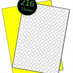 13mm Fluorescent Yellow Labels, Neon Coloured A4 Labels, Bright Yellow Coloured Sheets