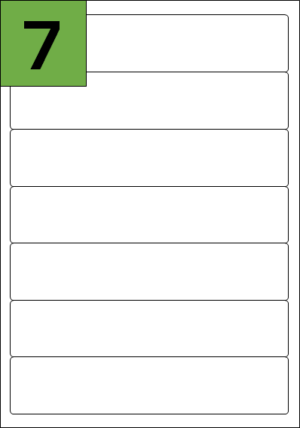 LA07 - Matt White A4 Labels - Rectangle Address Labels - WTP