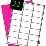 LL21/FPNP - Fluorescent Pink Neon A4 Labels